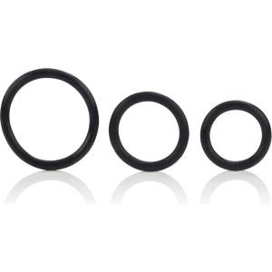 CalExotics CalExotics Black Rubber Ring - 3 Piece Set