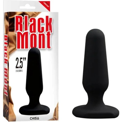Анален плъг, малък размер - Black Mont, Silicone Plug Small (CHISA00227)