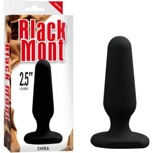  Анален плъг, малък размер - Black Mont, Silicone Plug Small (CHISA00227)