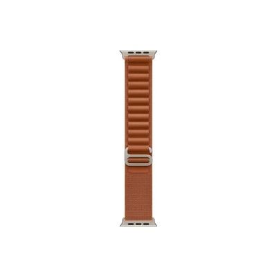 Apple Watch 49mm Loop: Terra Cotta Alpine Loop - Medium - Natural Titanium Finish (mftc4zm/a)