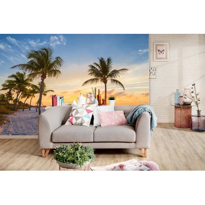 DIMEX ART Самозалепваща се флизелинова фототапета плаж смадърс 375 x 250 см