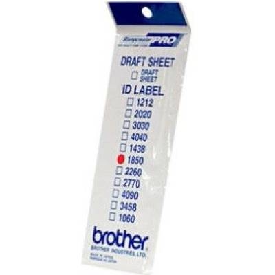 Štítky pro razítka BROTHER ID1850, 18x50mm, 12ks, s průhlednou krytkou (ID1850)