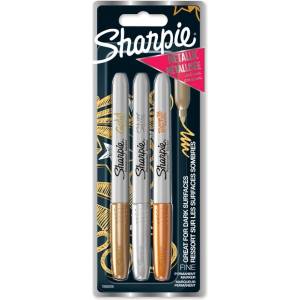 Sharpie Маркер Металик 1, 4mm злато/сребро/бронз (3) (1986006)