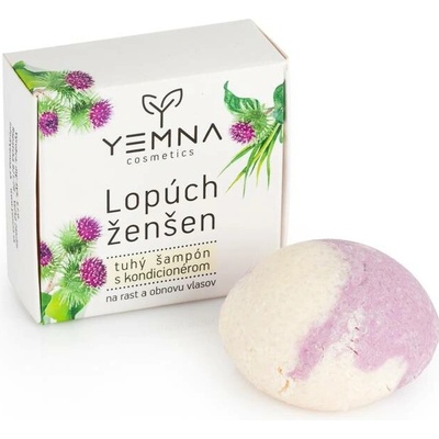 Yemna Tuhý šampon s hedvábným proteinem Lopuch a ženšen 55 g