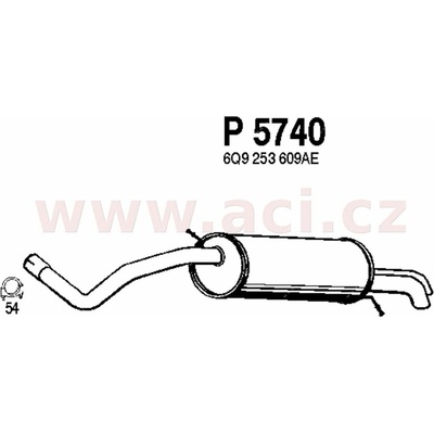 Zadní díl výfuku FENNO/IMASAF ACI V P5740