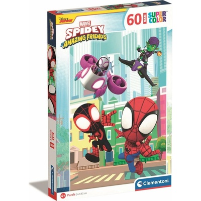 CLEMENTONI Marvel: Spidey a jeho úžasní přátelé MAXI 60 dílků
