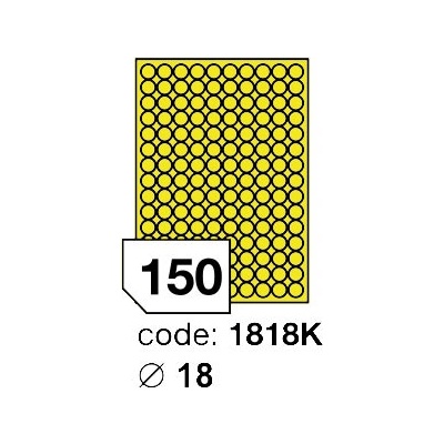 Rayfilm 18 mm 300 archů, matně žlutá, R0121.1818KD