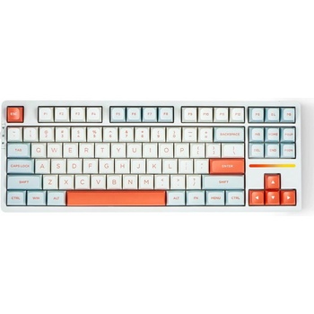 VGN Wireless Gaming Mechanical Keyboard V87 Jelly Orange Dynamic Silver Switches Linear (V87-ORANGE-PS)