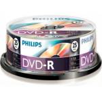 Philips DVD-R 4, 7Gb 16x цилиндричен 25 бр. в опаковка (5 етикета) PH922555 / DPHMC25 (PH922555 / DPHMC25)