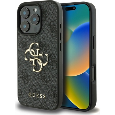 Guess plastové Apple iPhone 16 Pro Max GUHCP16X4GMGGR šedé