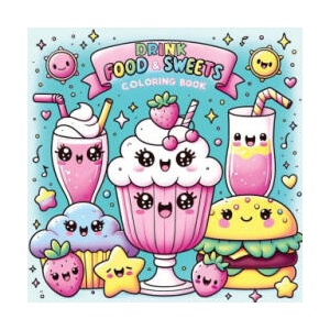 Food Drink and Sweets Coloring Book | Pata Lumina (ISBN: 9788397036161)