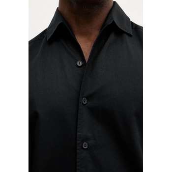 Eton Памучна риза Eton в черно със стандартна кройка 100013973 (100013973)