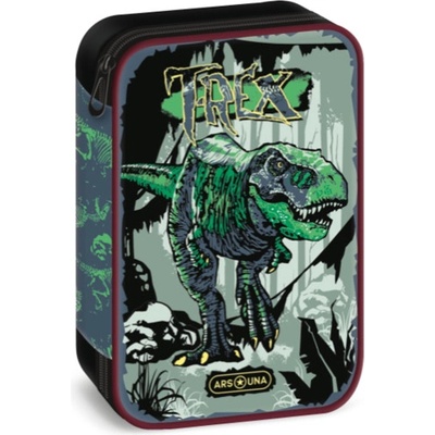 Ars Una Ученически несесер Ars Una T-Rex, един цип на две нива (51343460)