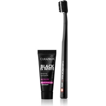 Collistar Volume Unico odstín Intense Black řasenka 13 ml + dvoufázový odličovací přípravek Gentle Two Phase 50 ml + kosmetická taštička dárková sada