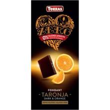 Torras Zerro hořká čokoláda s pomerančem 125 g