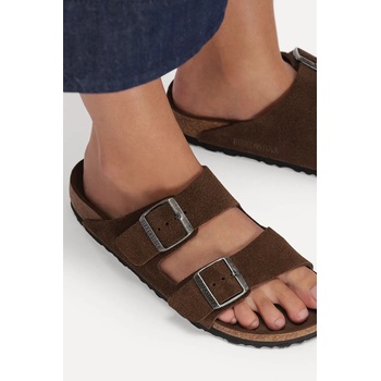 Birkenstock чехли от велур Arizona SFB LEVE (1031602)