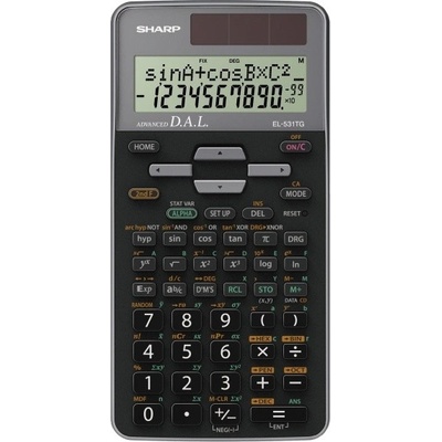 Sharp EL-531TG-GY vedecká kalkulačka 273 matematických funkcií