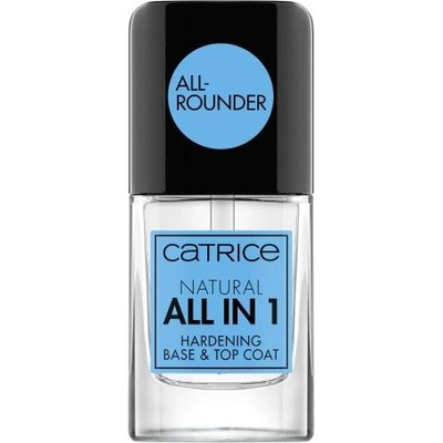 Catrice Natural All In 1 Hardening Base & Top Coat основен и покривен лак с укрепващ ефект за ноктите 10.5 ml