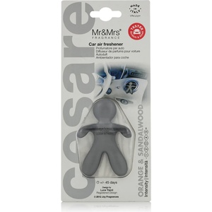 Mr&Mrs Fragrance Cesare Cedar Wood Ароматизатор за автомобил 1 бр тип Orange & Sandalwood