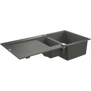 GROHE K500 композитна мивка 100x50.1 см сива с 2 легена (31646AT0) Мивка за вграждане