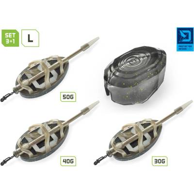 Sada krmítek s formičkou Delphin Method Quix Reaxe 3+1 L
