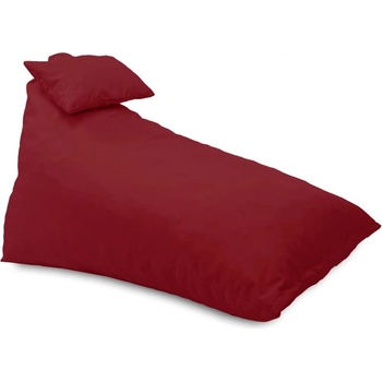 Pufrelax Пуф шезлонг и декортаивна възглавница Kudos, за открито, Червен