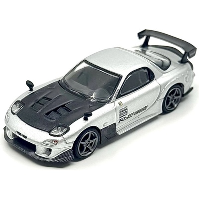 MAZDA RX7 FD3S RE-AMAMIYA SILVER METALLIC 2004 Mini GT blistr 1:64