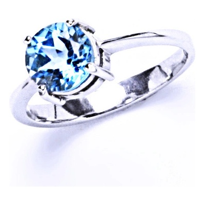 Čištín stříbrný přírodní topaz swiss T 1252