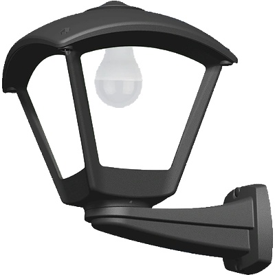 ELMARK Dario 250 ГРАД. ФЕНЕР ЗА СТЕНА 1xe27 ip55 ЧЕРЕН (96dario250w/bl)