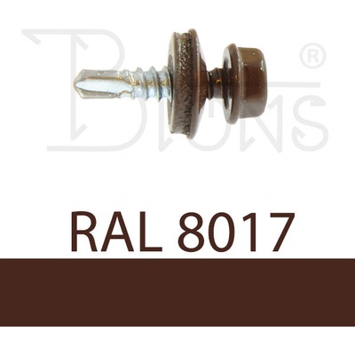 Klimas Wkręt-met Samovrtný šroub TEX 4,8 x 19 hnědý RAL 8017 – Hledejceny.cz