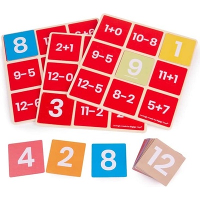 Bigjigs Toys Matematické bingo Sčítání a odčítání