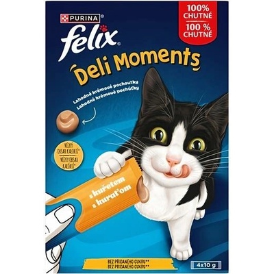 Felix DELIMOMENTS s příchutí kuřete 4 x 10 g