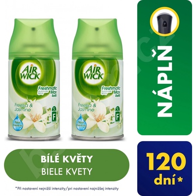 AIR WICK Osvěžovač vzduchu Freshmatic náplň DUO Bílé květy frézie 2 × 250 ml