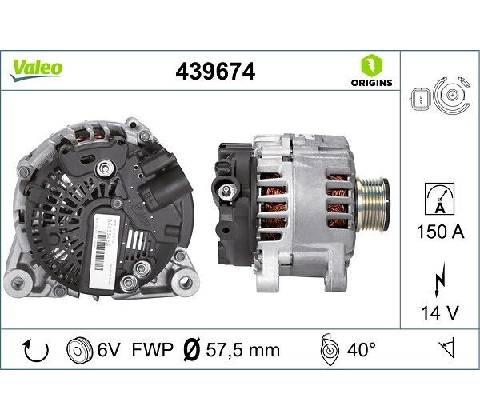 Alternátor VALEO 439674