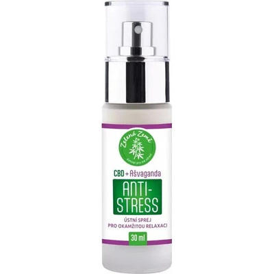 Zelená Země CBD antistress sprej s ašvagandou 30 ml