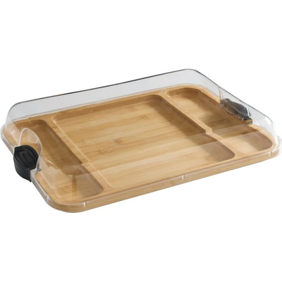 Farberware Servírovací tác s víkem 30,5 x 40,5 cm bambusový 5317650EU