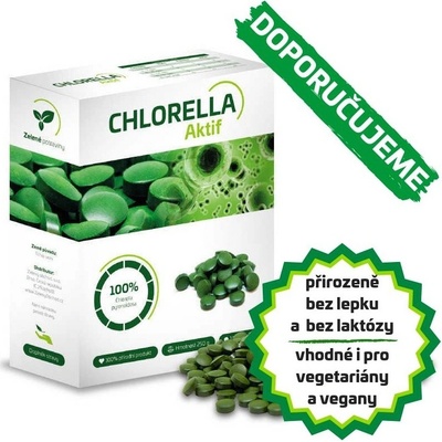 Chlorella Aktif Chlorella pyrenoidosa 250 g na cca 63 dnů