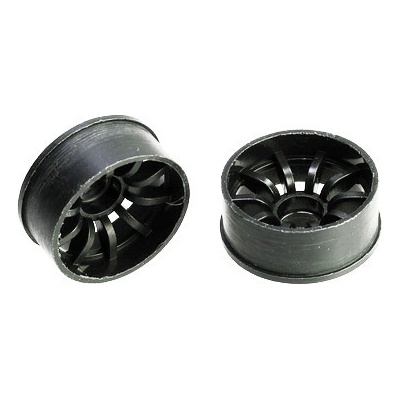 Racing PN Mini-Z 2WD Machine Cut 10 Spoke Front Wheel F3 Black 2 ks