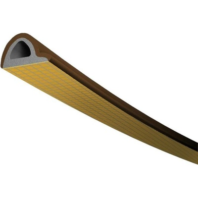 Těsnění TLT do oken a dveří, profil P 100 H, 9 x 5,5 mm, hnědé, 2 x 50 m