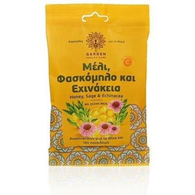GARDEN Дражета за гърло с Мед, Ехинацея и градински чай, Garden Drops Honey, Sage & Echinacea 60gr
