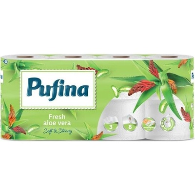 PUFINA Aloe Vera 3-vrstvý 8 ks