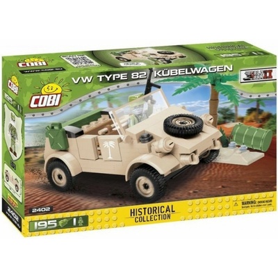 Cobi 2402 World War II Velitelský vůz VW typ 82 Kübelwagen