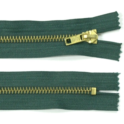 Kovový zip no.5 nerozepínací 18cm jeansový - více barev Barva: 09 zelená