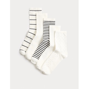Marks & Spencer Пакет 5 чифта чорапи с висок процент памук Marks & Spencer черна Marks & Spencer | Cheren | ЖЕНИ | 3-5