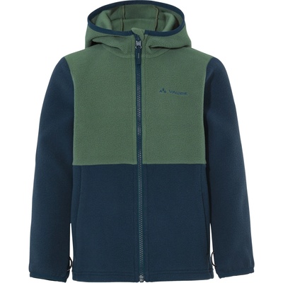 VAUDE Детско поларено яке Vaude Kid's Pulex Hooded Jacket II Fleece jacket - Woodland / Dark Sea - размер 122/128 (EU) (703-4218-1215)