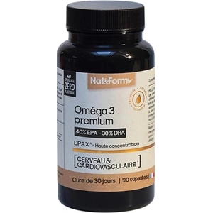Nat&Form Омега 3 Премиум, 90 софтгел капсули, Nat&Form (027366 (NUTR_OM))