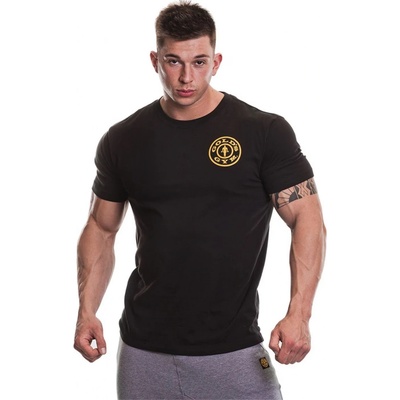Pánské tričko GOLDS GYM BLACK/YEL