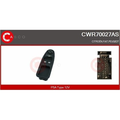 Spínač, zvedací zařízení oken CASCO CWR70027AS