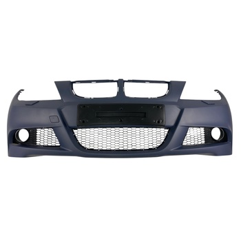 Предна броня за BMW E90 / E91 (2005-2008) - M-Tech дизайн с отвори за пръскалки, без парктроник грундирана (51118041131S1)