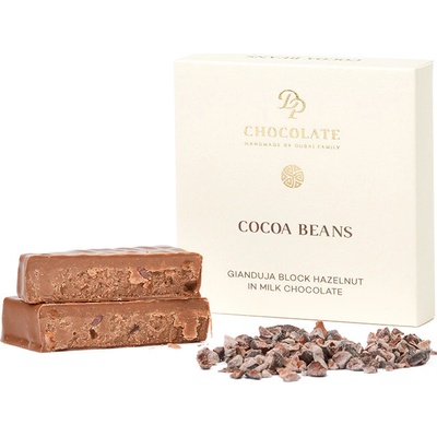 DP chocolate Gianduja Block Hazelnut Cocoa Beans 30 g